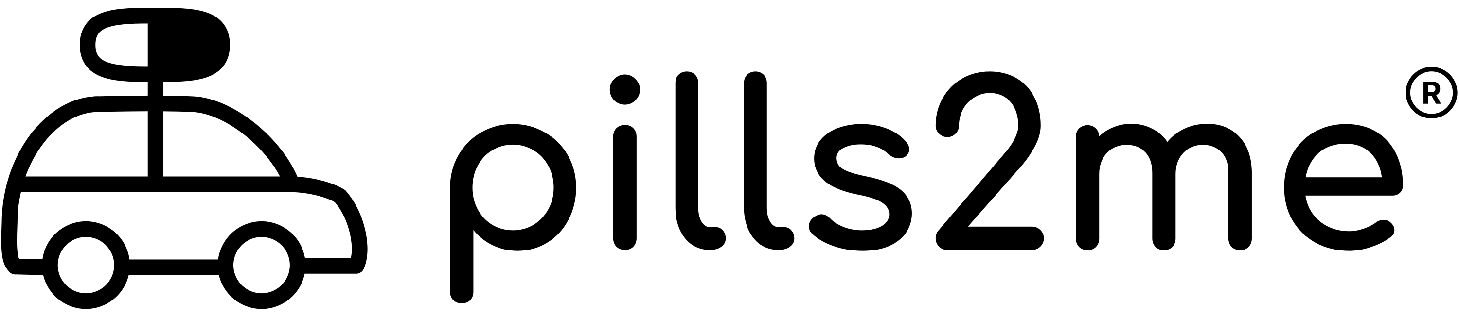 Primary logo, black version