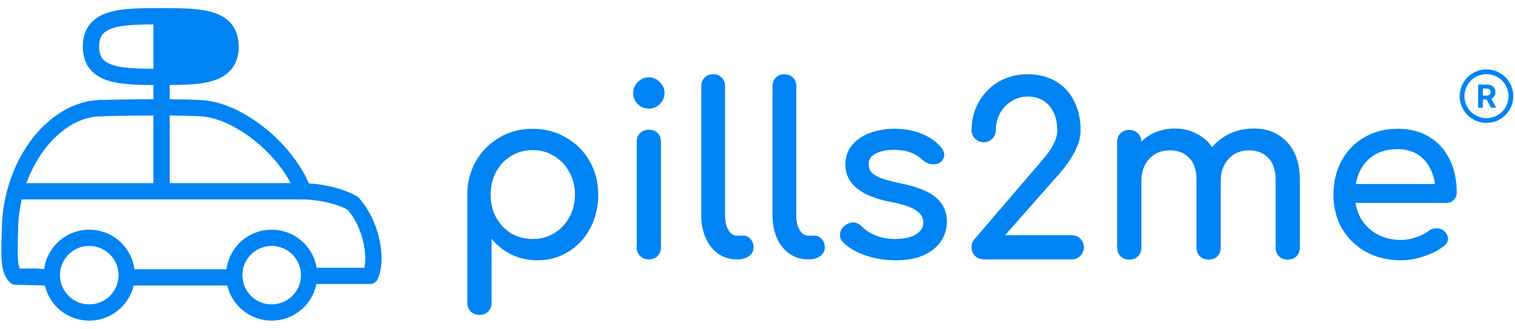 Primary logo, blue version