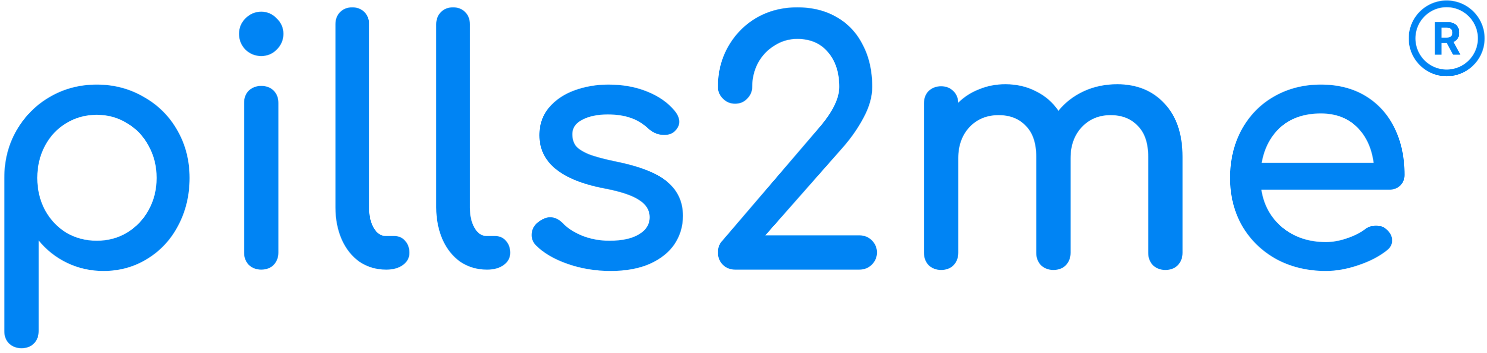 Wordmark, blue version